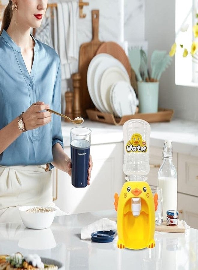 MANVI Water Dispenser Toy for Kids, Duck Cartoon Character Drinking Fountain Pumps Water, Juice & Milk Water Dispenser Toy Kids (10pcs Clay Water Dispenser, Yellow) - Image 3